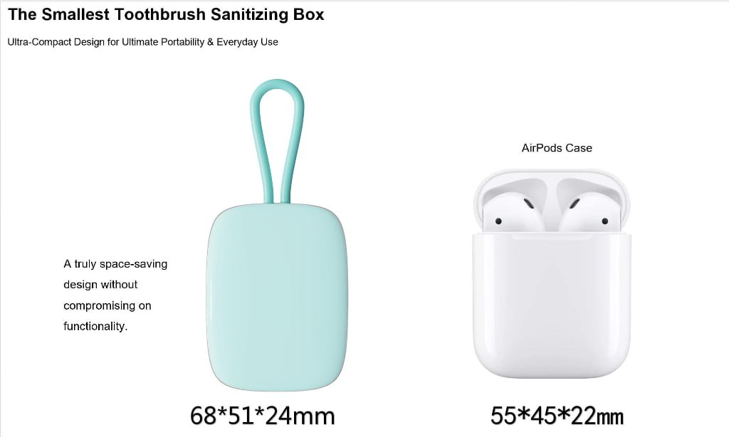 ES-1601 Portable Air Drying Toothbrush Sterilizer