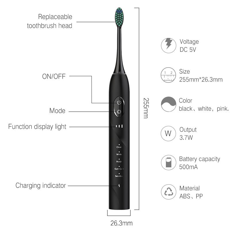 D12 High Frequency Sonic Toothbrush