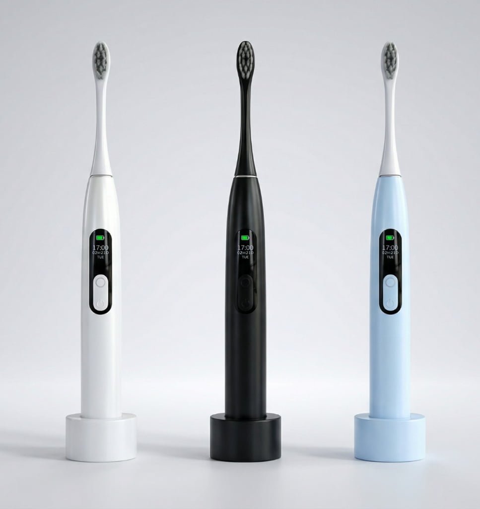 GP-P10EN LCD Screen Display Sonic Toothbrush